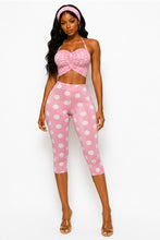 Load image into Gallery viewer, Pretty in Pink Polka Dot Capri Set